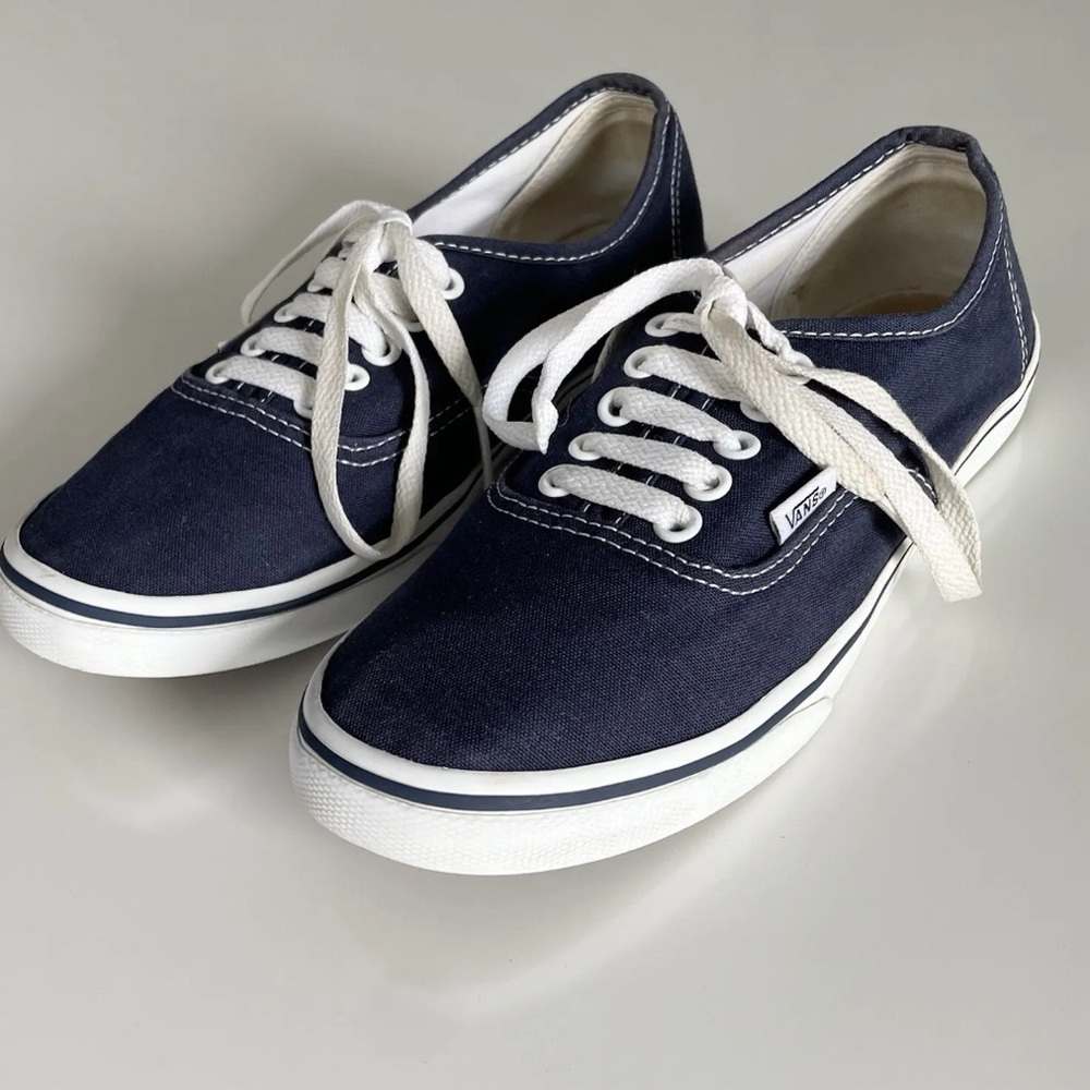 VANS Authentic Navy Blue Lace Up Sneakers